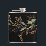 Flasques Bouteille moderne Eucalyptus à feuilles noires<br><div class="desc">Flacon de Branche moderne Eucalyptus feuillus Noir #pampasgrass #jungleMarriage #jungleinvitation #coralmarrietmenu #weddingmenu #désertwedding #lasvegasMariage #terracottaMarriage #peachMarriage #pampasweddingmenu #pampas #terracotta #coral #peach #naturalMarriage #driedgrass #driedpampas #driedpampas #wisabeweisebuzetas mariage abimariage #nature</div>