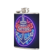 Flasques Boutique de tatouage personnalisée Style néon naut (Gauche)