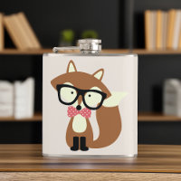 Bow Cravate et lunettes Hipster Renard Brown
