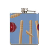 Flasques Bowling Au Cricket, Fiole De Hip Vinyle (Dos)