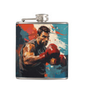 Flasques Boxer Sport Peinture Art Décor Abstrait (Devant)