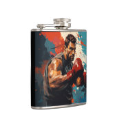 Flasques Boxer Sport Peinture Art Décor Abstrait (Droite)
