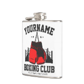 Flasques Boxeur Pro AJOUTER NOM Gants Rouges Boxe sur Ring (Gauche)