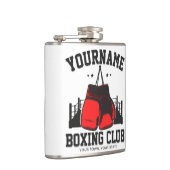 Flasques Boxeur Pro AJOUTER NOM Gants Rouges Boxe sur Ring (Droite)