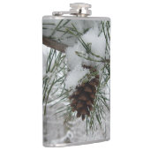 Flasques Branche des pins neigeux Photographie de la nature (Droite)