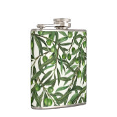 Flasques Branches d'olive sur blanc (Droite)