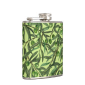 Flasques Branches d'olive sur le vert miel (Droite)