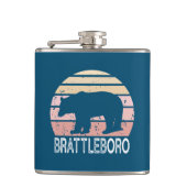 Flasques Brattleboro Vermont Retro Bear (Devant)