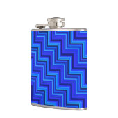 Flasques Brayures bleues escaliers motif (Gauche)