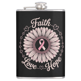 Flasques breast cancer awareness month faith hope cure