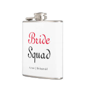 Flasques Bride Bachelorette Brigade Personnalisée (Gauche)