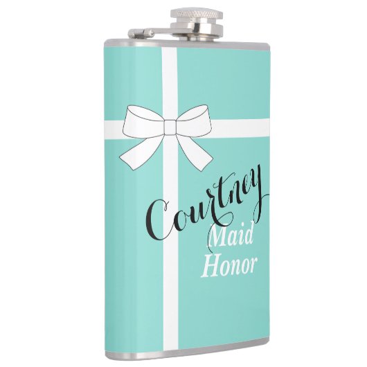 Flasques BRIDE & Bridesmaid Turquoise mariée d'honneur (Droite)