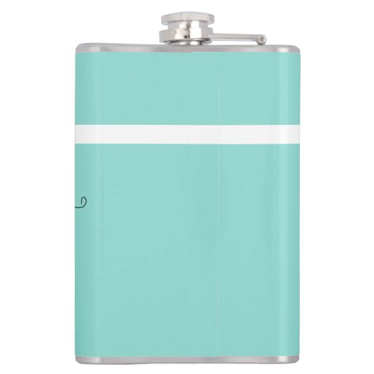 Flasques BRIDE & Bridesmaid Turquoise mariée d'honneur (Dos)