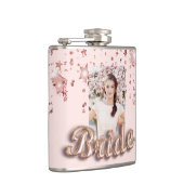 Flasques Bride rose or blush étoiles photo glamour (Droite)