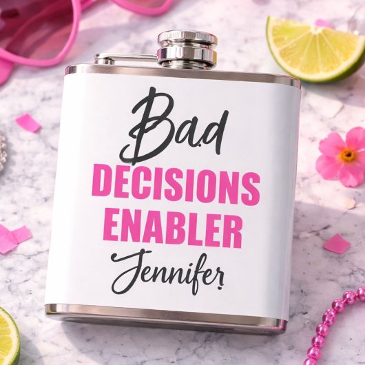 Flasques Bride’s Bad Decision Enabler Bachelorette Party