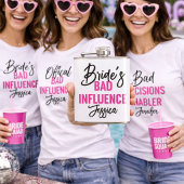 Flasques Bride’s Bad Influence Custom Bachelorette Party