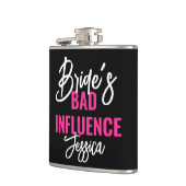 Flasques Bride’s Bad Influence Custom Bachelorette Party (Gauche)