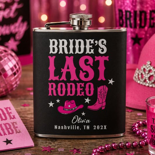 Flasques Bride’s Last Rodeo Western Bachelorette Party
