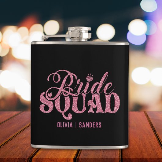 Flasques Bride Squad Bright Pink