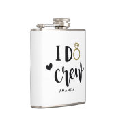 Flasques Bridesmaid I Do Crew noir et blanc (Droite)