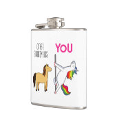Flasques Bridesmaid Unicorn Funny Mariage (Gauche)