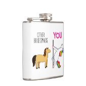 Flasques Bridesmaid Unicorn Funny Mariage (Droite)