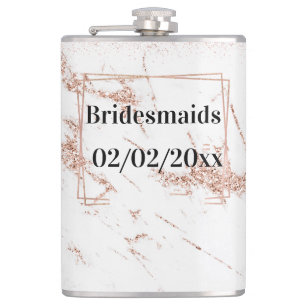 Flasques Bridesmaiers Tumbler : Rose Gold Elegance
