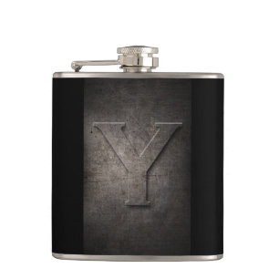 Flasques Bronze Black Metal Y Monogramme Fiole