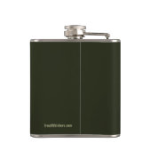 Flasques Brook Trout Bum Pêche aux mouches humoristique (Dos)