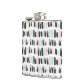 Flasques Brosses et motif de courses d'encre (Gauche)