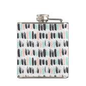 Flasques Brosses et motif de courses d'encre (Dos)