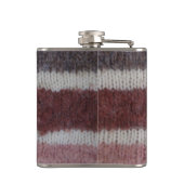 Flasques brun tricot rayures style vintage design amusant (Dos)