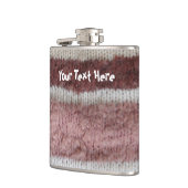 Flasques brun tricot rayures style vintage design amusant (Gauche)