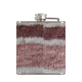 Flasques brun tricot rayures style vintage design amusant (Dos)