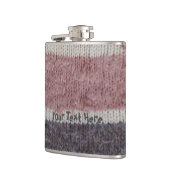 Flasques brun tricot rayures style vintage design amusant (Gauche)