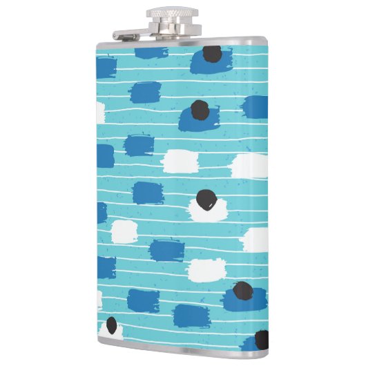 Flasques Brush course sans couture motif, dessiné à la main (Gauche)