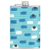 Flasques Brush course sans couture motif, dessiné à la main (Devant)