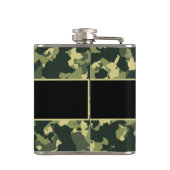 Flasques Buck Deer Chasse Monogramme Initiales (Dos)