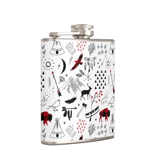 Flasques Buffalo Adventures Black and Red Plaid ID599 (Droite)