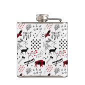 Flasques Buffalo Adventures Black and Red Plaid ID599 (Dos)