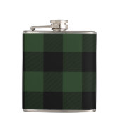 Flasques Buffalo check Celtic Green and Black Squares Plaid (Devant)