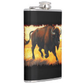 Flasques Buffalo des plaines - Exploitation d'oeuvres d'art (Droite)