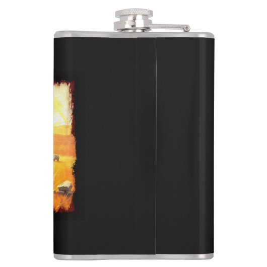 Flasques Buffalo des plaines - Exploitation d'oeuvres d'art (Dos)