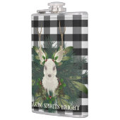 Flasques Buffalo Plaid Festin Reindeer Noël (Gauche)