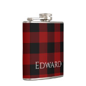 Flasques Buffalo Plaid sur mesure (Droite)