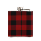 Flasques Buffalo Plaid sur mesure (Dos)