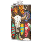 Flasques Buffalo Skull Native American Emblem (Gauche)