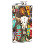 Flasques Buffalo Skull Native American Emblem (Droite)