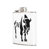Flasques Buffle noir silhouette (Gauche)