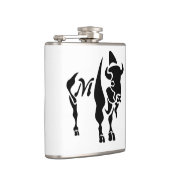 Flasques Buffle noir silhouette (Droite)